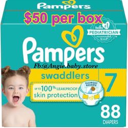 Pampers Swaddlers Size 7 Jumbo Box
