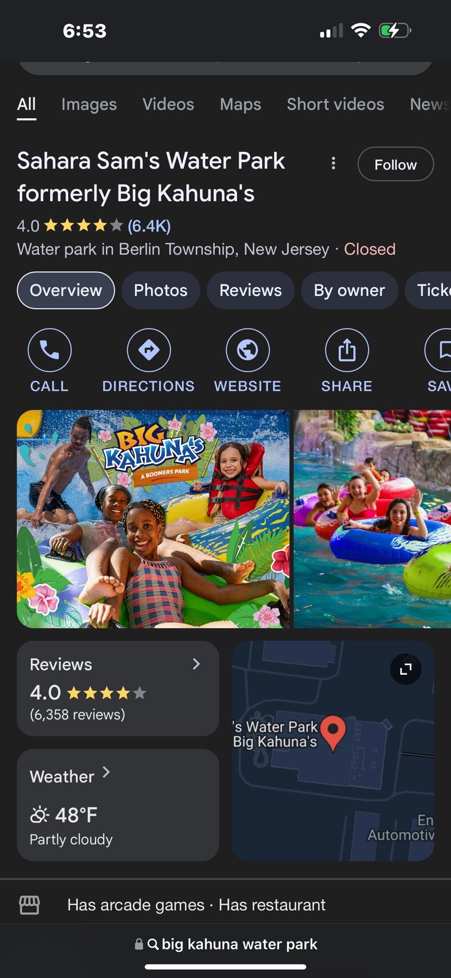 Big Kahuna Water Park Tickets