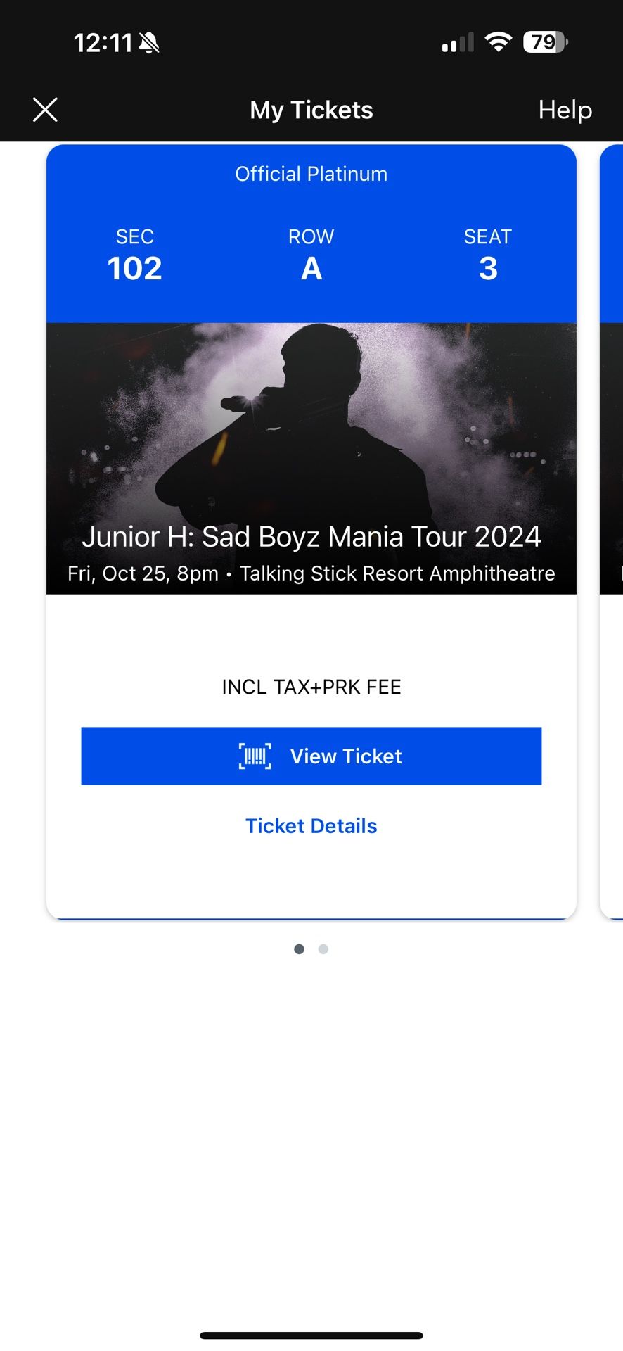 junior H tickets