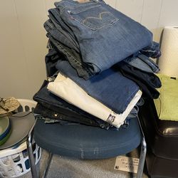 Jeans,  nineteen pair.