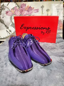 Mens Purple Dress Shoes Size 10.5