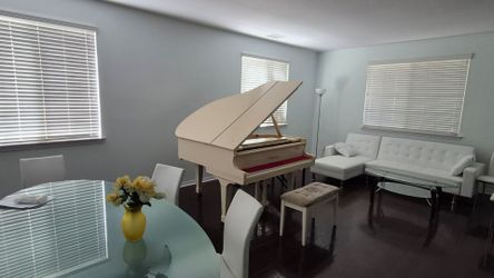 Ivory Color Sherman  Clay Baby Grand Piano