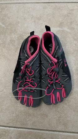 New grey and pink Skeleton water shoes. Size 5