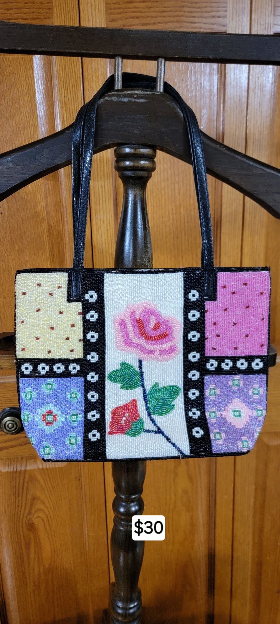 Womens Rose Blingy Bag 