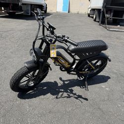 E BIKE PEAK 1000W-25MPH-40MILES RANGE-FULL SUSPENSION  Conquer Rugged Terrain】Unleash the power of a 750W brushless motor (peak 1000W) on this fat tir