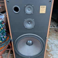 Two Speakers And Pioneer Stereo Receiver 