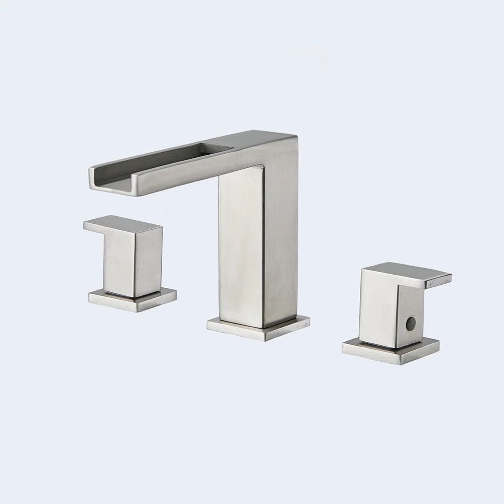 Widespread 2-handle Bathroom Faucet  Black And Gold And Nickel F18G