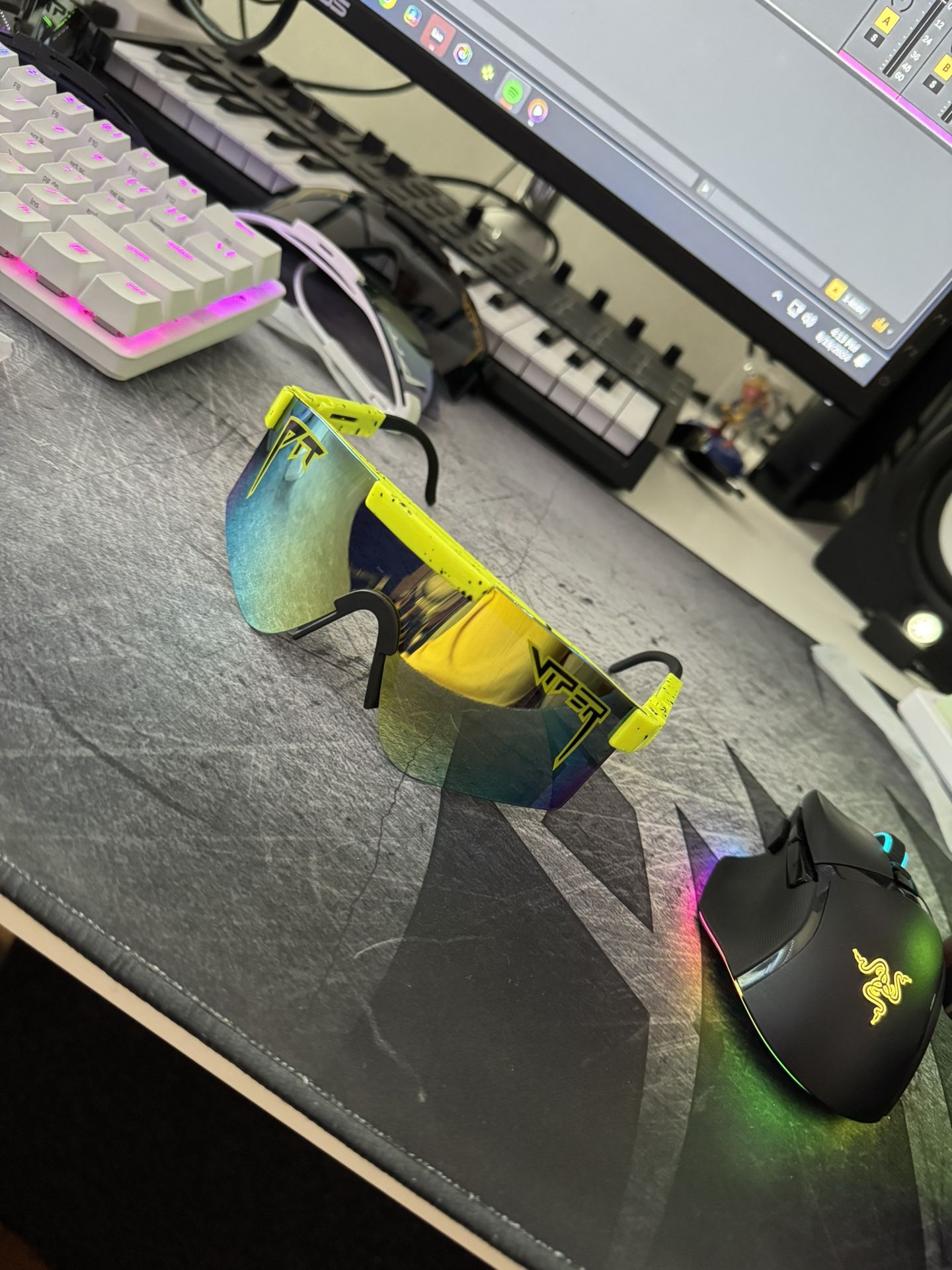 Pit Vipers Neon Green Brand New Sunglasses