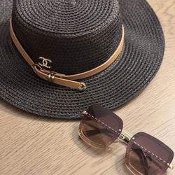 Beach Hat And Sunglasses