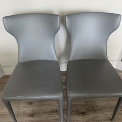 2 Chairs for $5 Each (seat material slightly scuffed, ideal for reupholster, repair, use seat cushion pillow or cover)