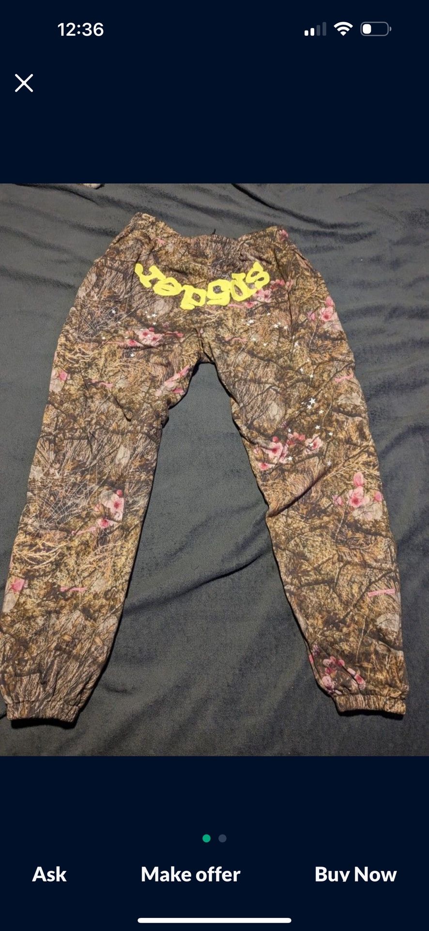 Sp5der Pants Camo XL