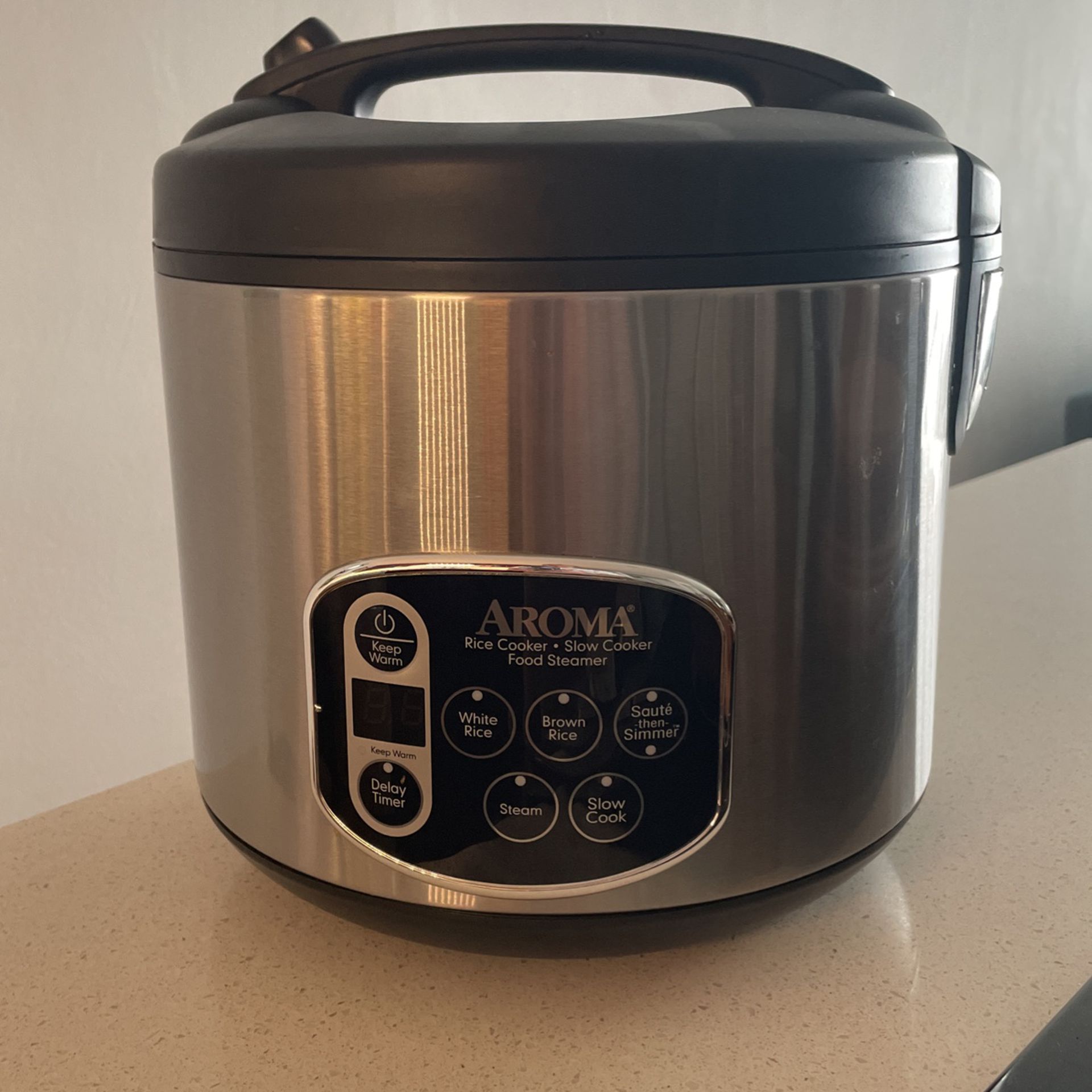 Aroma Stainless Steel Rice Cooker