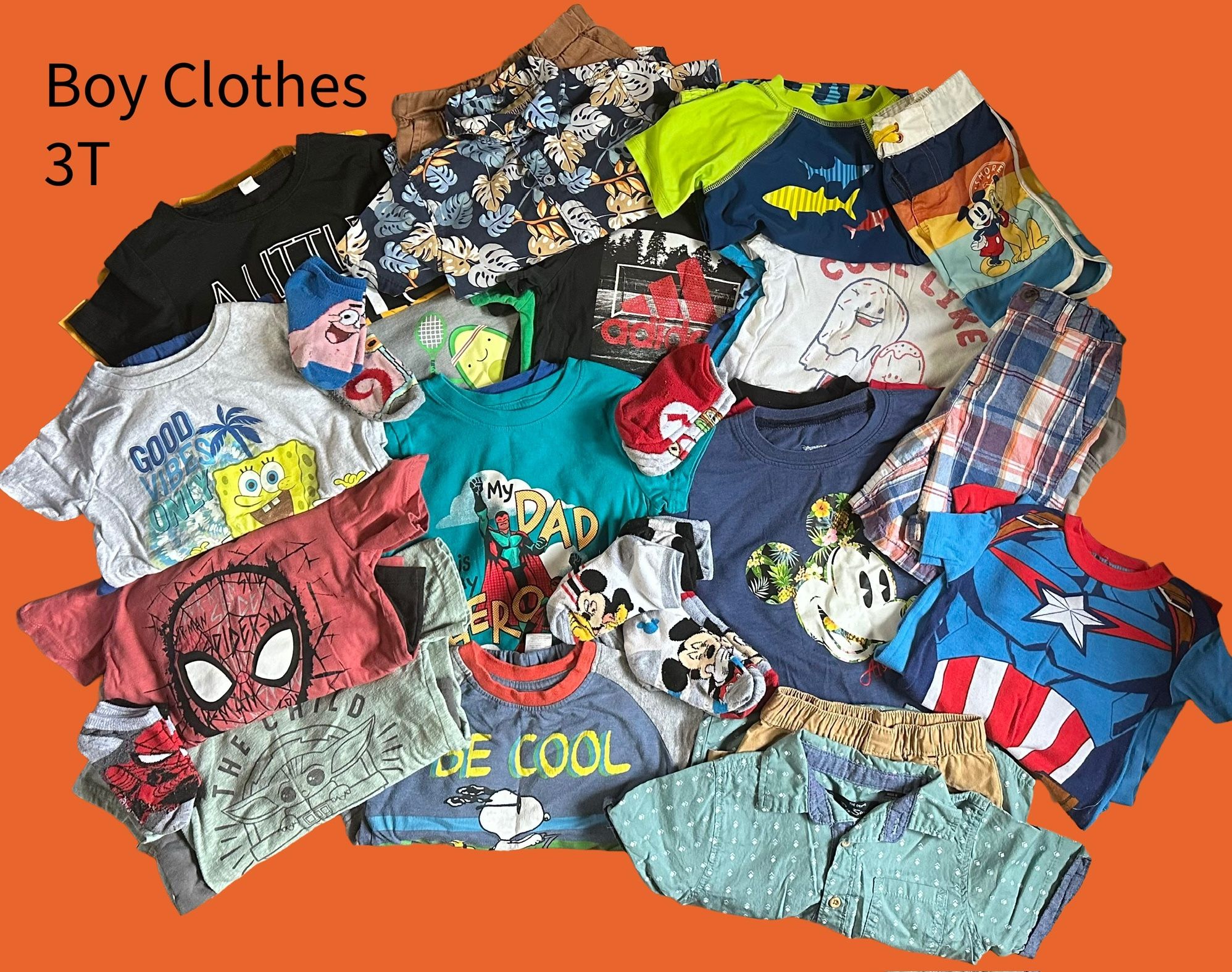 📦 Box of 3T Boys’ Clothes – Pre-owned 👕👖