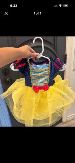 Size 6-12 months Snow White Toddler Halloween Costume Dress