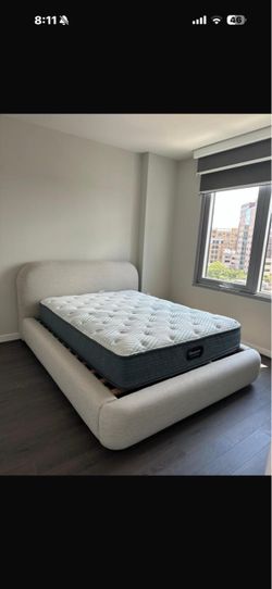 West Elm queen bed for sale very good condition