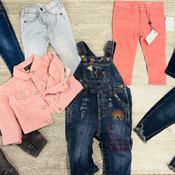 Designer Toddler Denim Jeans And Jacket 