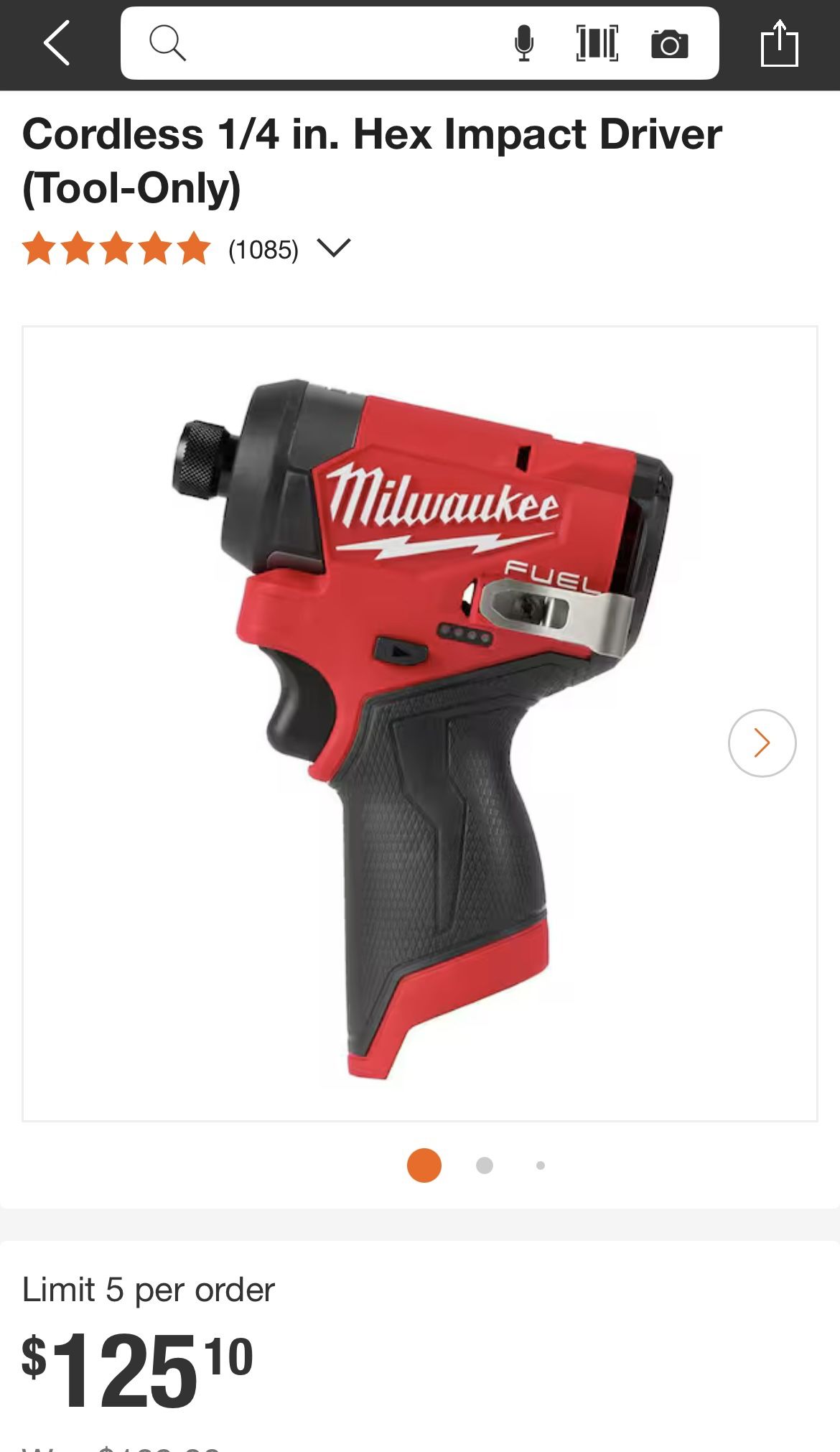 Milwaukee M12 Fuel Impact Driver