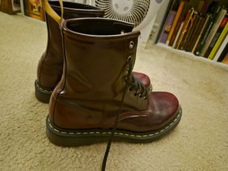 Dr. Martens 1460 Cherry Red Vegan Leather Boots