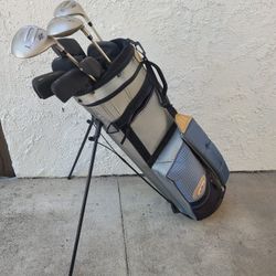Golf Clubs And Bag 