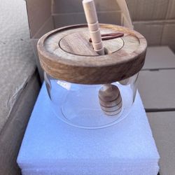 Wholesale New Glass And Wooden Honey Jars 