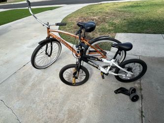 26in cruiser and 18in kids BMX