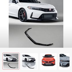 AFD V2 gloss black Type R front lip