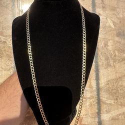 NEW 14k Solid Gold Curb Chain 14.8 GRAMS 24Inch 5mm