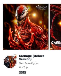 Hot toy Carnage (Deluxe Version) Sixth Scale Figure
