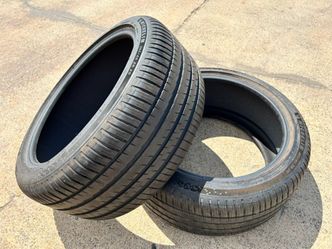 2X NEW MICHELIN PILOT SPORT EV TIRES 265/40/20 100% TREAD 265/40ZR20 TESLA TIRES