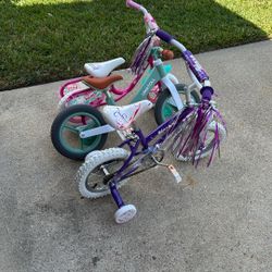 Kids Bikes Bundle: Balance Bike & 2 Training Wheel Bikes