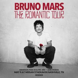 Bruno Mars - The Romantic Tour - Floor Seat
