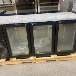 Bar Cooler 3 Glass Door 