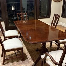 Thomasville Dining Table 92”x44” Adjustable Length