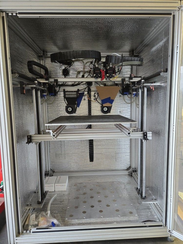 AON 3D Printer, Large Format Heated Build Plate & Chamber, Dual Head