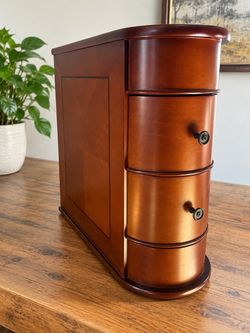 Tribesigns Wood End Table, 2-Drawer Narrow Side Table