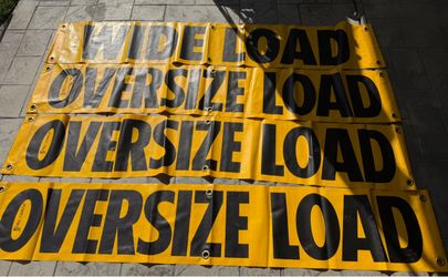 Oversized load signs