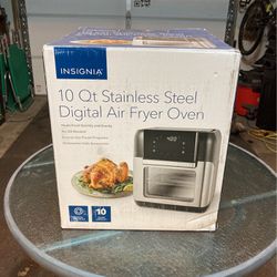 Insignia - 10 Qt. Digital Air Fryer Oven - Stainless Steel - NEW IN BOX