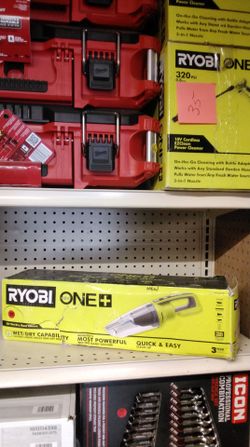 RYOBI ONE + 18V WET/DRY HAND VACUUM (TOOL ONLY)