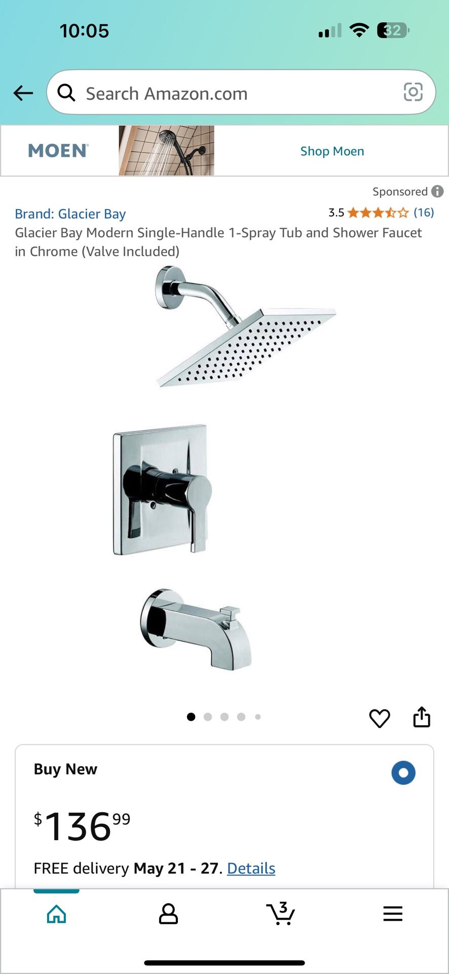 Trim Systems Wall Shower