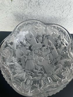 Mikasa Holiday Lights Crystal Angel Bowl