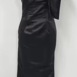 One Shoulder Prom Dress for Women Mermaid Satin Cocktail Dresses  New Long Bodycon Formal 