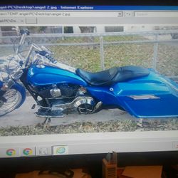 Harley 2007 and down rear stretch bagger kit