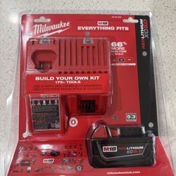 Milwaukee M18 18-Volt Lithium-Ion XC Starter Kit with One 5.0Ah Battery and Charger