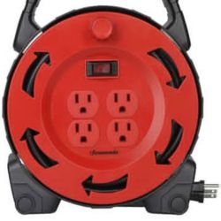 DEWENWILS Extension Cord Reel 30 FT Power Cord Hand Wind Retractable 16/3 SJTW