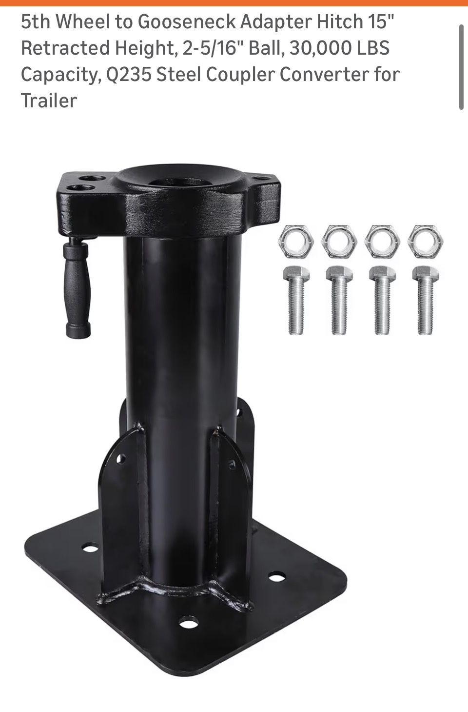 5th Wheel To Gooseneck Adapter 