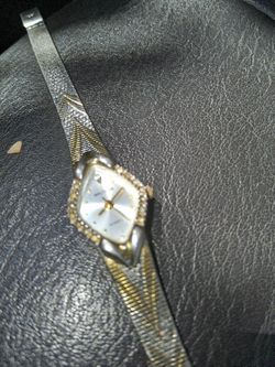 Waltham Ladies Gold N Silver Wristwatch 