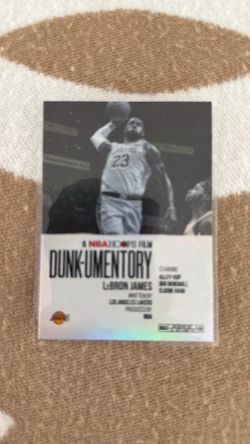 Topps 2026 NBA Hoops Film Dunk-umentory Rainbow Insert LeBron James Lakers D-4