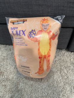 Toddler T-Rex Dinosaur Halloween Costume – Size 3T – Worn Once