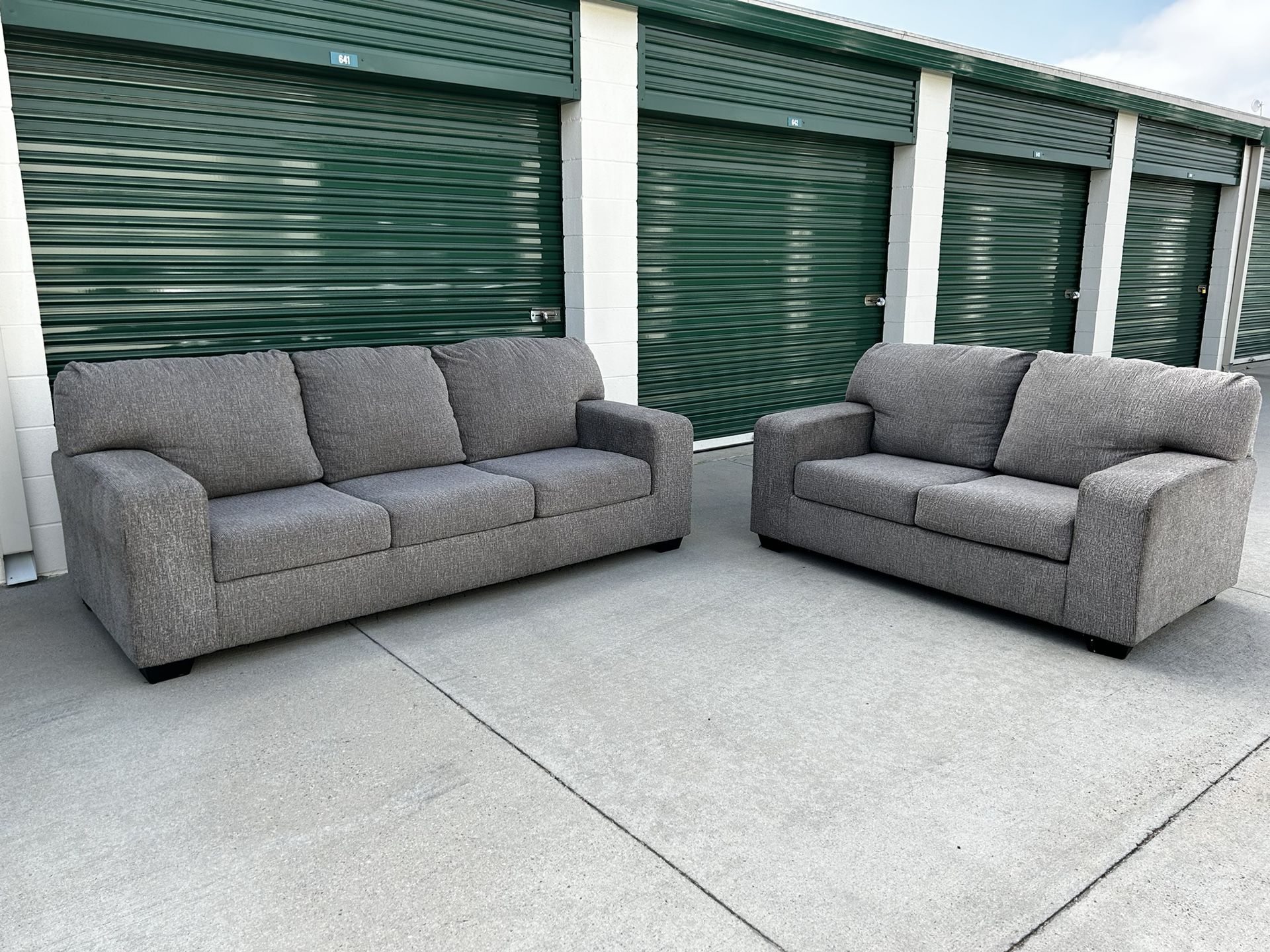 FREE DELIVERY | Grey Sofa & Loveseat Set