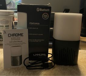 Bass Jaxx Chrome Wireless Speaker.